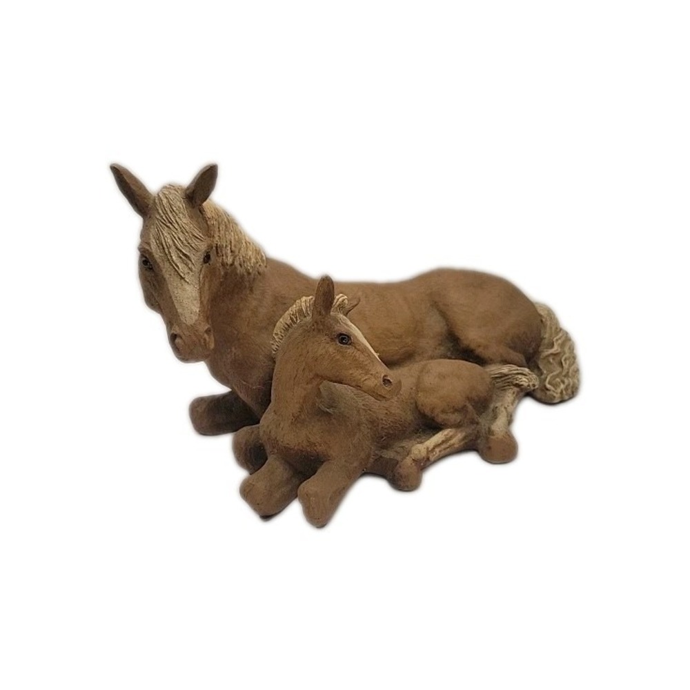 Vintage Homco 1991 Large‎ Horse Mare Colt Figurine Home Interiors